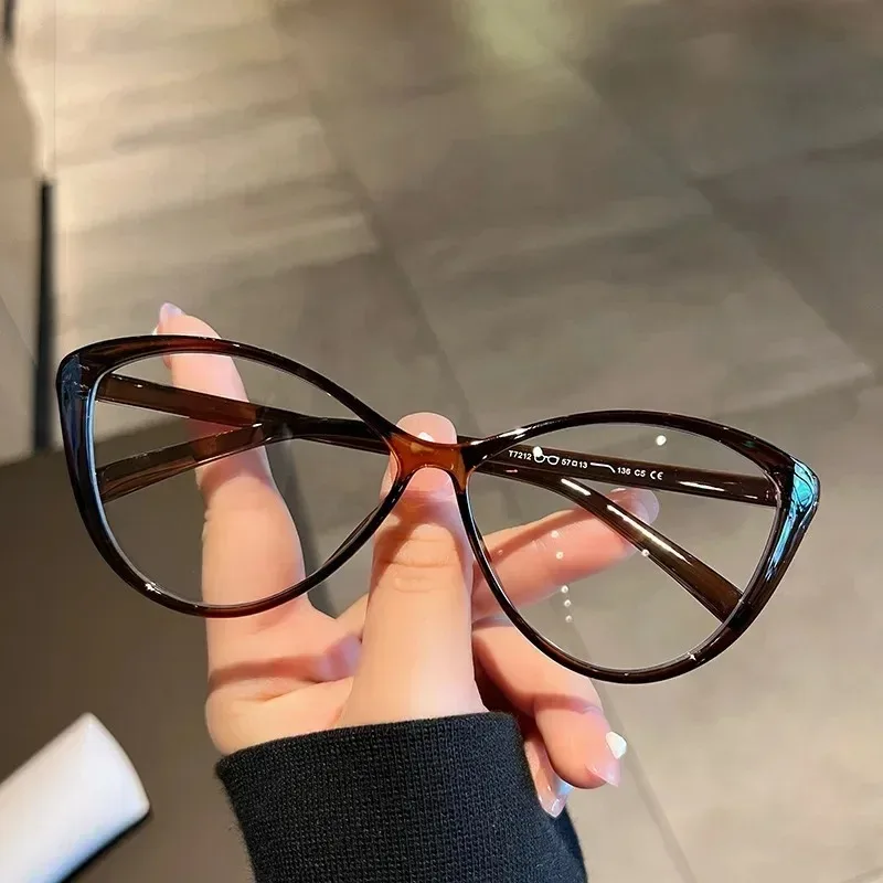 2024 Myopia Glasses Women Mens European and American Style Cat Eye Anti Blue Light Reading Glasses-1.0 To -4.0 Eye Glasses 안경테