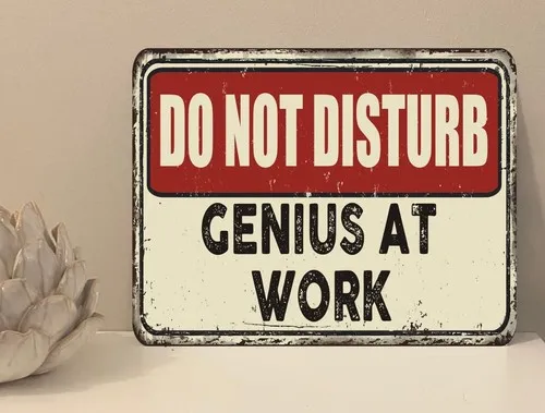 1x Do Not Disturb Quote Metal Plaque Sign Gift House Novelty (mt834) --Tin Sign