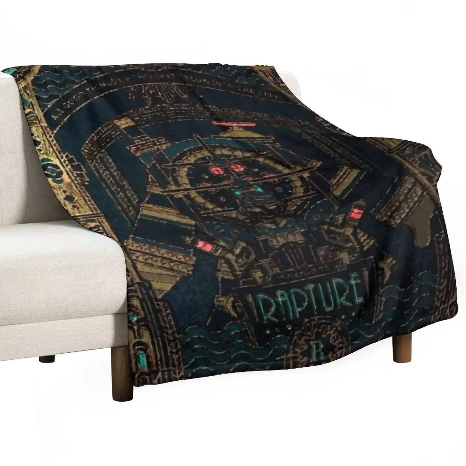 

BioShock Rapture Throw Blanket cosplay anime Warm Sofas Blankets