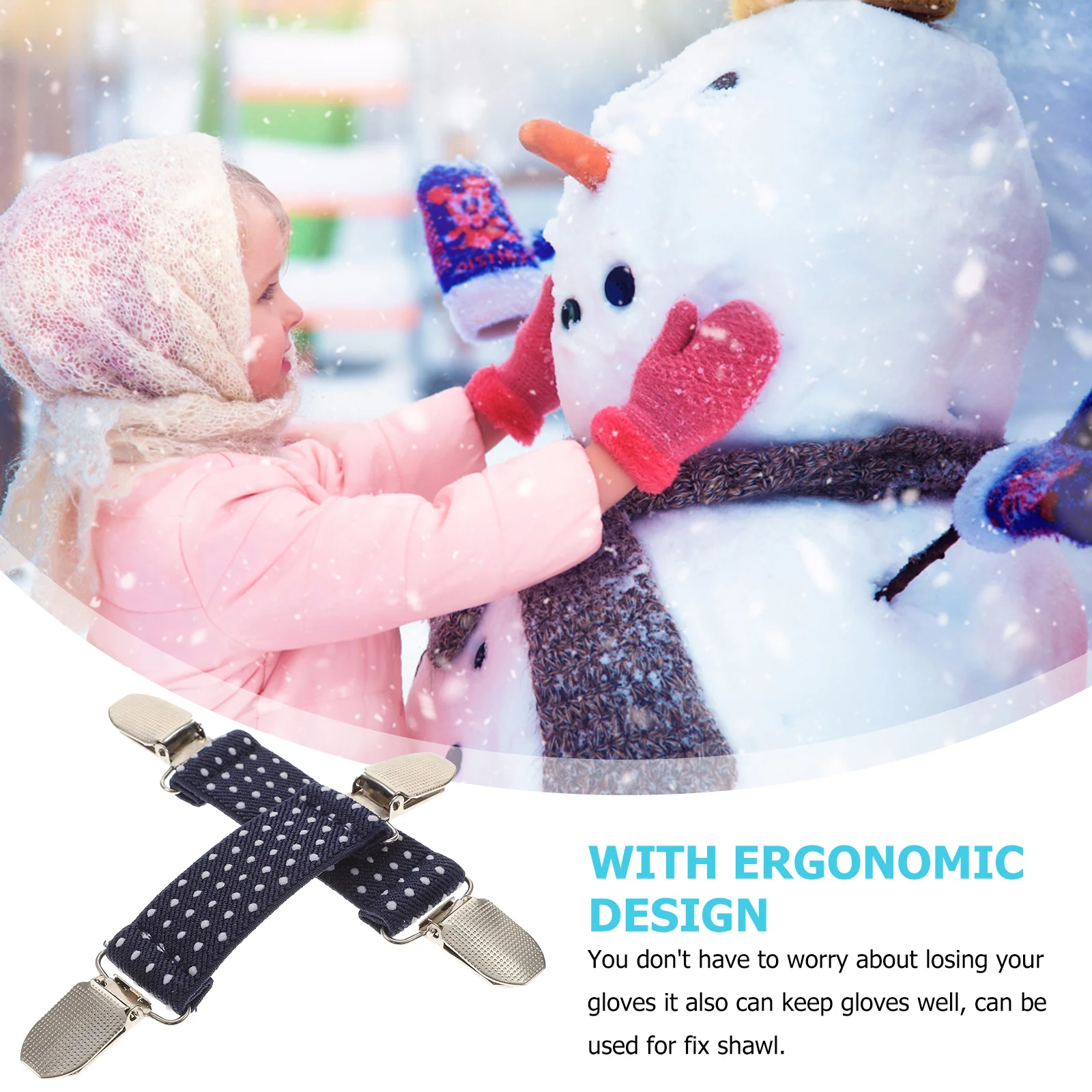 

4Pcs Kids Glove Clips Winter Mittens Holder Clips Nonslip Gloves Kids Mittens Clip Outdoor Use Pant Waist Tightener