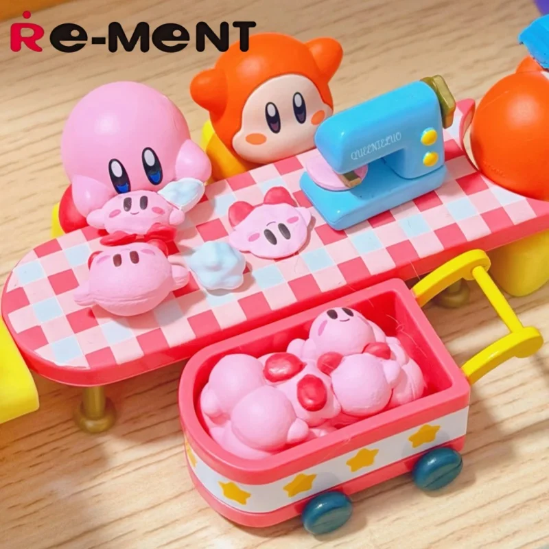 Re-Ment Waddle Dee's Toy Factory Kirby Blind Box Scena in miniatura Giocattolo di caramelle Ornamento da collezione per regalo per bambini