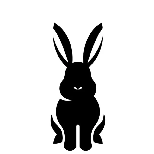 

Car Stickers Decor Motorcycle Decals Cute bunny Vinyl Decorative Accessories Waterproof PVC,15.8cmx6.7cm