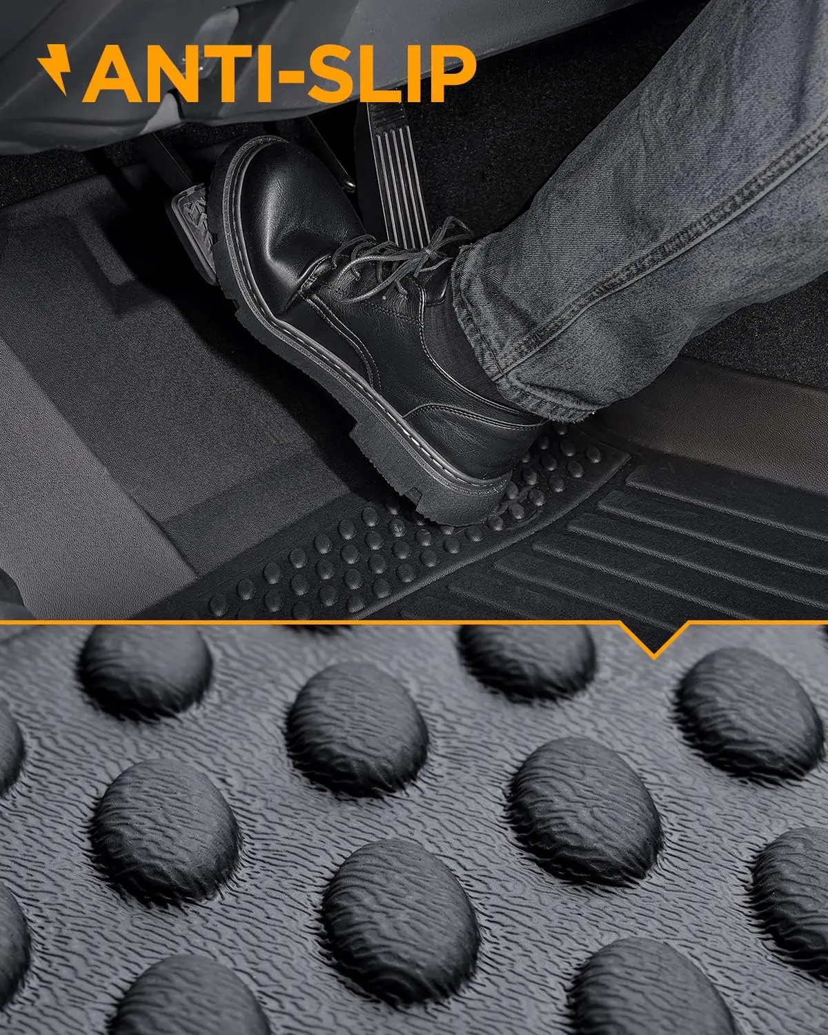 Floor Mats Custom for Chevy Malibu 2016-2025,All Weather Protection Anti-Slip TPE Floor Liners Chevy Malibu Accessories Black - Image 2