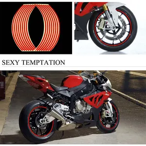 Motosiklet tekerleği, Yapışkan bant, yansıtıcı Jant Şeridi, Dekor, Tekerlek, bisiklet, araba, Honda, Kawasaki, 18 6 Büyük satış etiketi motosiklet honda - no. 3