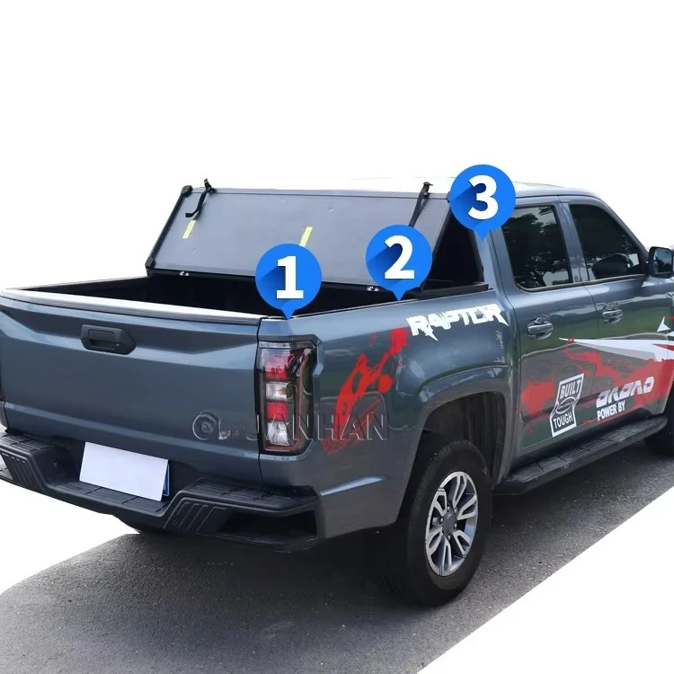 

Benext Factory High Quality Hard Tri Fold Aluminum 4x4 Pickup Truck Bed Cover Tonneau Cover for Hilux Revo Vigo Tundra