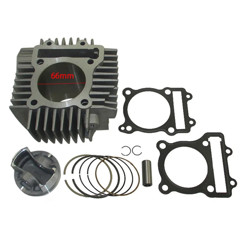 Оригинальный комплект прокладок поршня цилиндра с 4 клапанами 66 мм для комплекта большого диаметра 4 В для двигателя Zongshen Daytona Anima 190/212cc ‎ ST0001-F0385