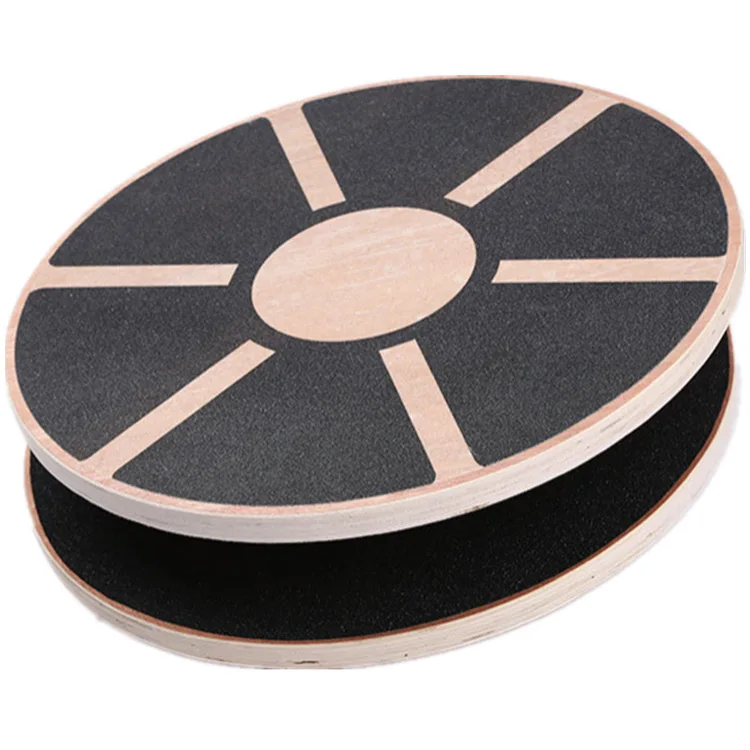 

Hot Sales Yoga Exercise Balance Board Fitness Training Wooden Wobble Board