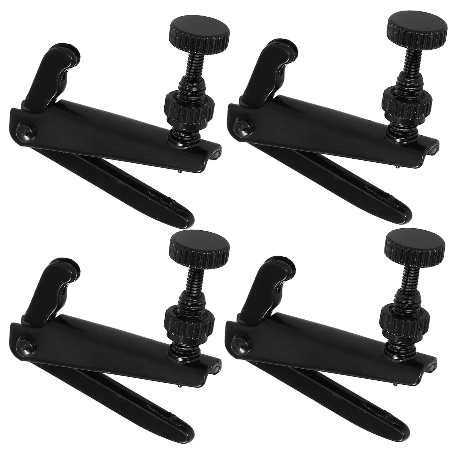 Alasum 4 قطعة الكمان غرامة المستقبلون الأسود النحاس الضابط للمبتدئين القيثارة استبدال أجزاء أداة سلاسل منظم