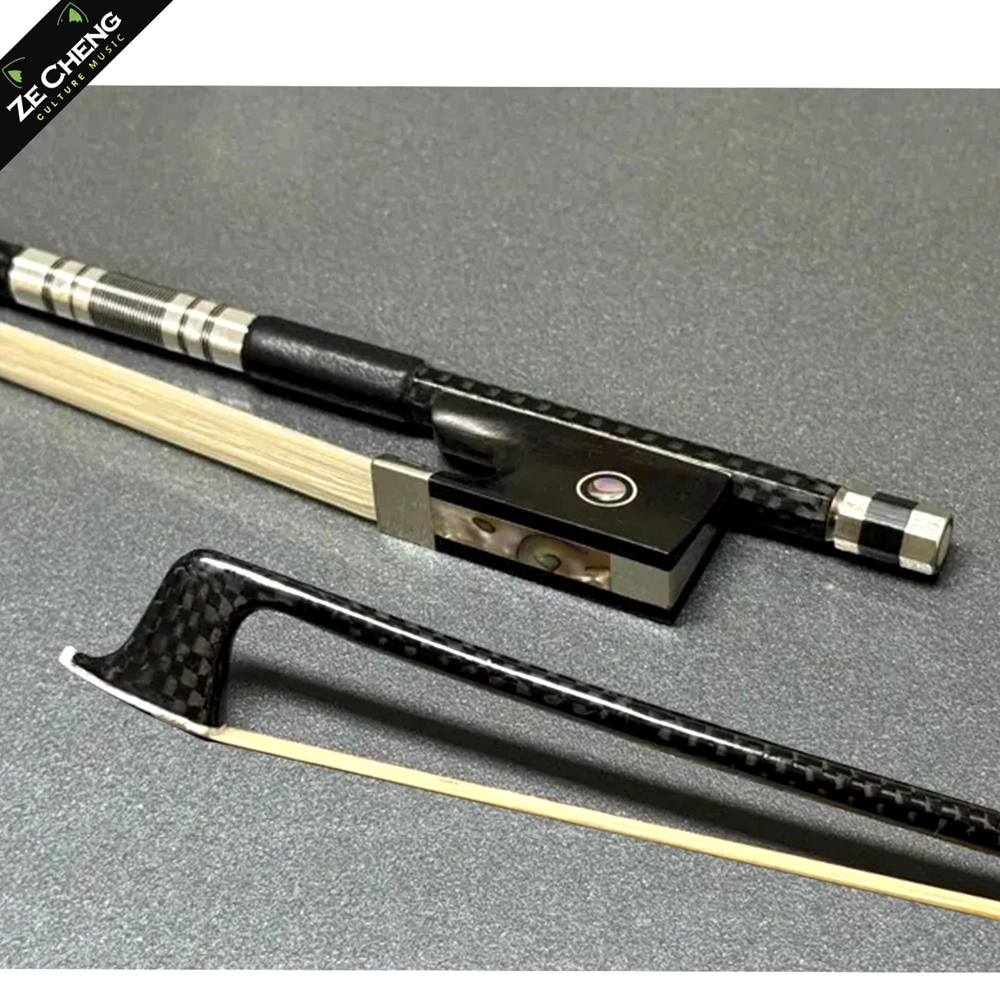 

High Quality Mesh Carbon Fiber Violin Bow 4/4 Mongolian Horse Hair
