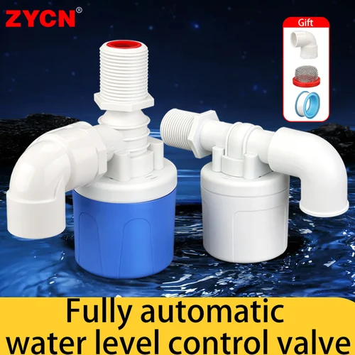 Válvula de Control de nivel de agua automática, válvula de bola de flotador, interruptor de flotador de piscina de torre de plástico, válvula de entrada de agua de alta calidad, 1/2 "", 3/4"", 1""