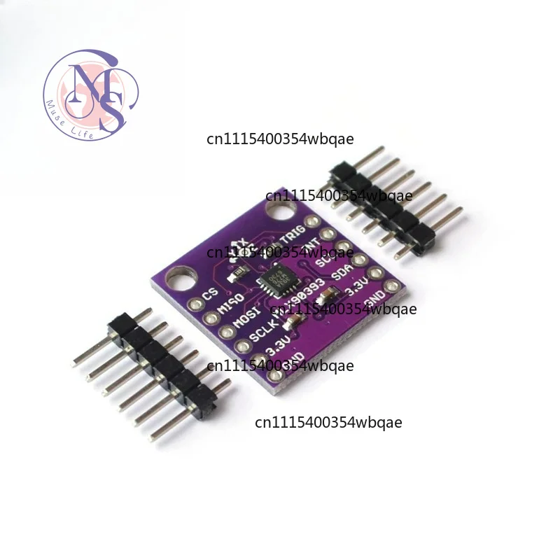 Original MLX90393 Digital 3D Hall Sensor Module, Non‑Contact Displacement Angle Rotation 3D Position Sensor