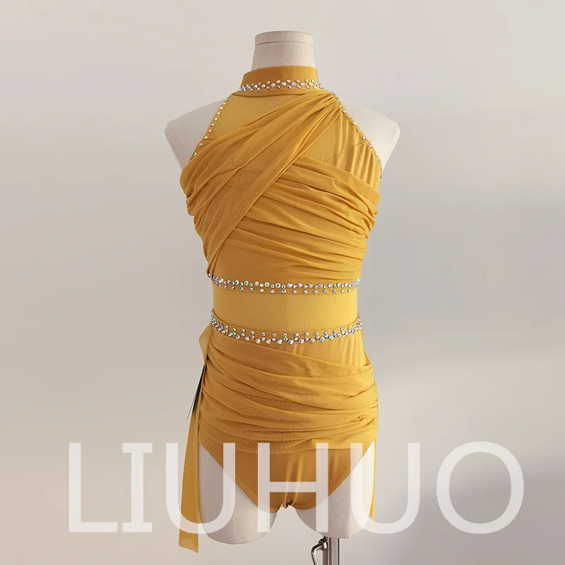 

LIUHUO Lyrical Dancing Dress for Performance Color Pole Skirt Factory Customize JC395