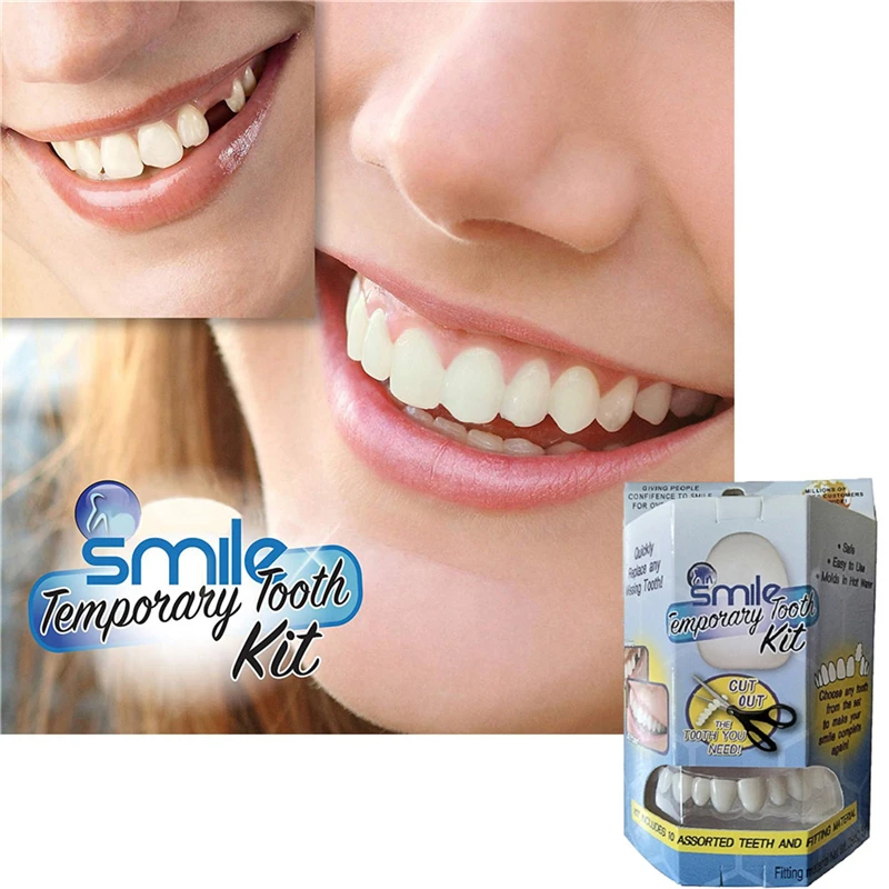 Tooth Patches Smile Veneers Teeth Whitening False Denture Bad Temporary Replacement Kit Safe Beauty Health Maquiagem Oral Care