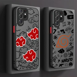Hot Anime N-Narutos Matte Hard Case For Samsung Galaxy S24 S23 S22 Ultra S21 S20 FE S10 Plus A15 A25 A35 A55 5G Note 20 10 Cover