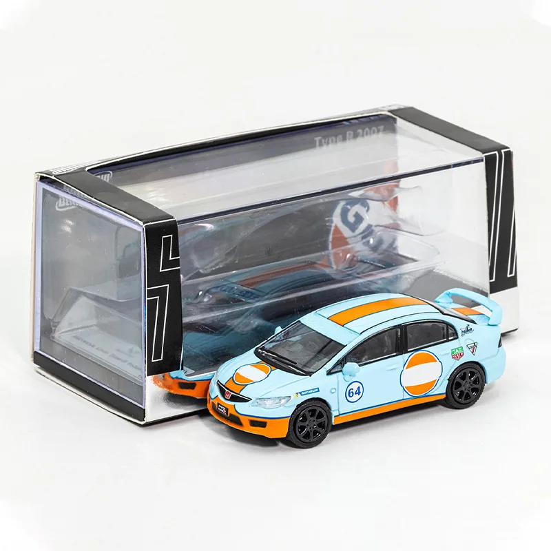

Diecast Original 1:64 Scale Civic Type-R FD2 Simulation Alloy Car Model Static Display Collectible Toy Gift Ornament Souvenir