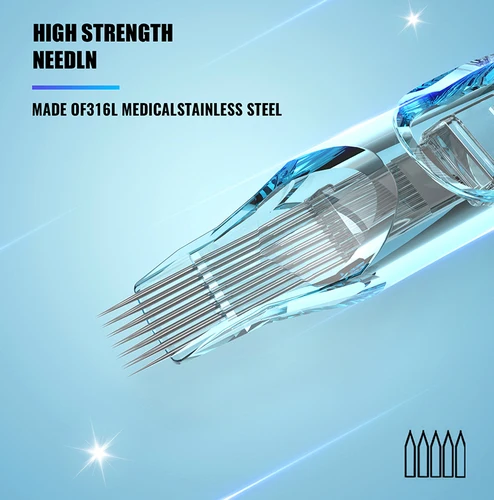 Imagen 2 del producto OFEYLE 50 Uds cartucho de agujas de tatuaje membrana desechable agujas de tatuaje RL/RM seguridad esterilizada profesional para pistola de tatuaje