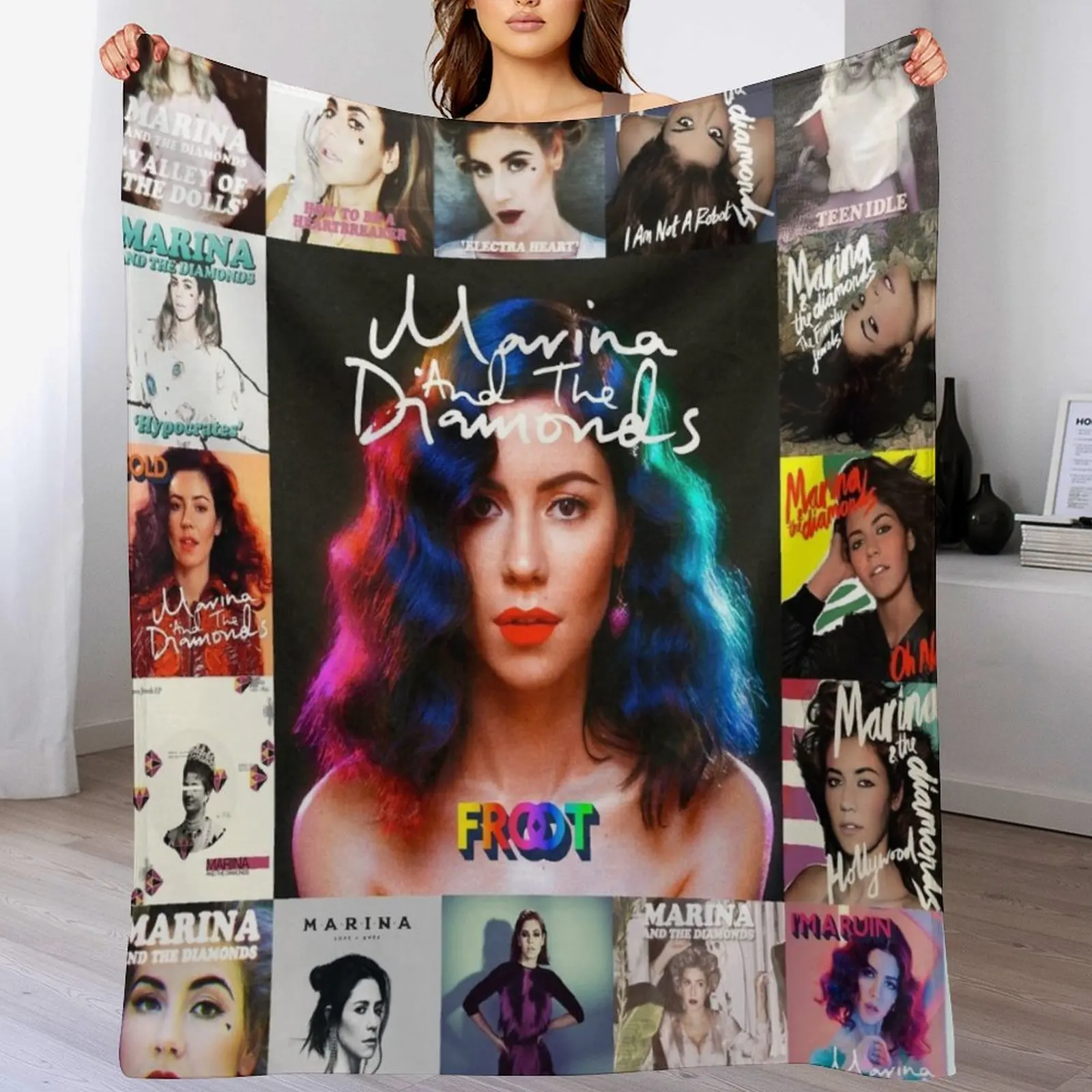 

Marina and the Diamond Throw Blanket Softest Beautifuls Decorative Throw heavy to sleep Blankets