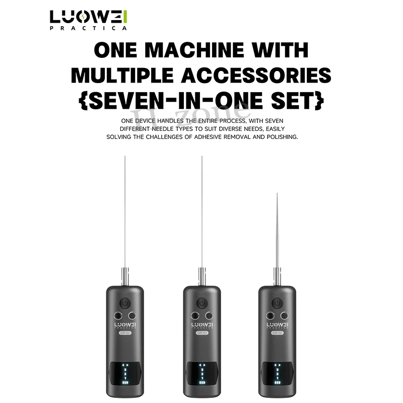 Luowei GR-02 Electric OCA Glue Remover with 3-Speed Adjustable LED Display for Mobile Phone LCD Screen Cleaning repair Tool