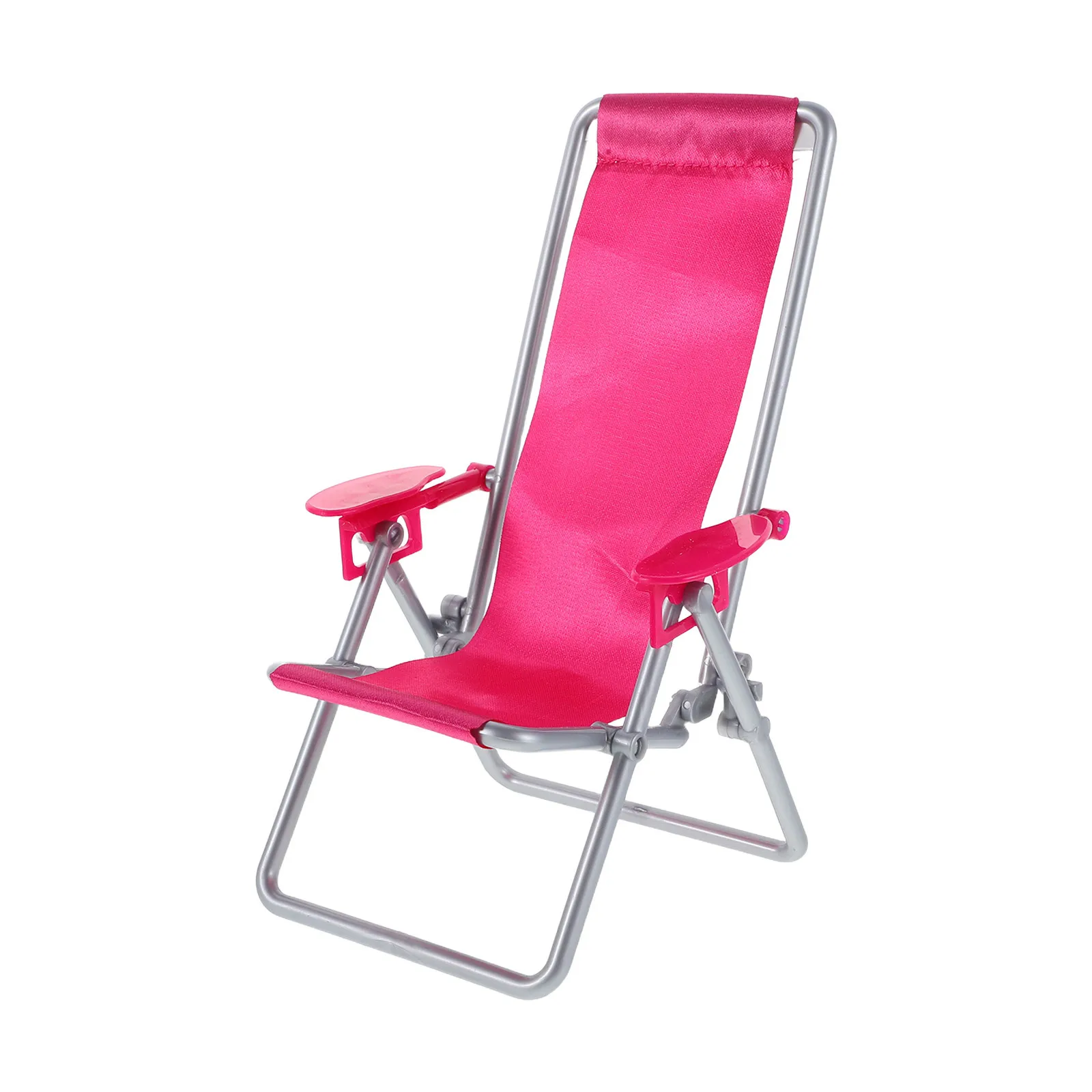 

Miniature Folding Beach Chair Compact Small Folding Chair Ornament for Dollhouse Kids Room Desk Decoration Portable