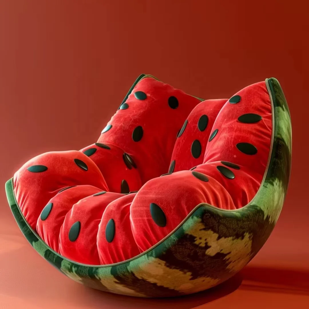 Modern watermelon design recliner fruit sofa recliner family office apartment hotel leisure furniture