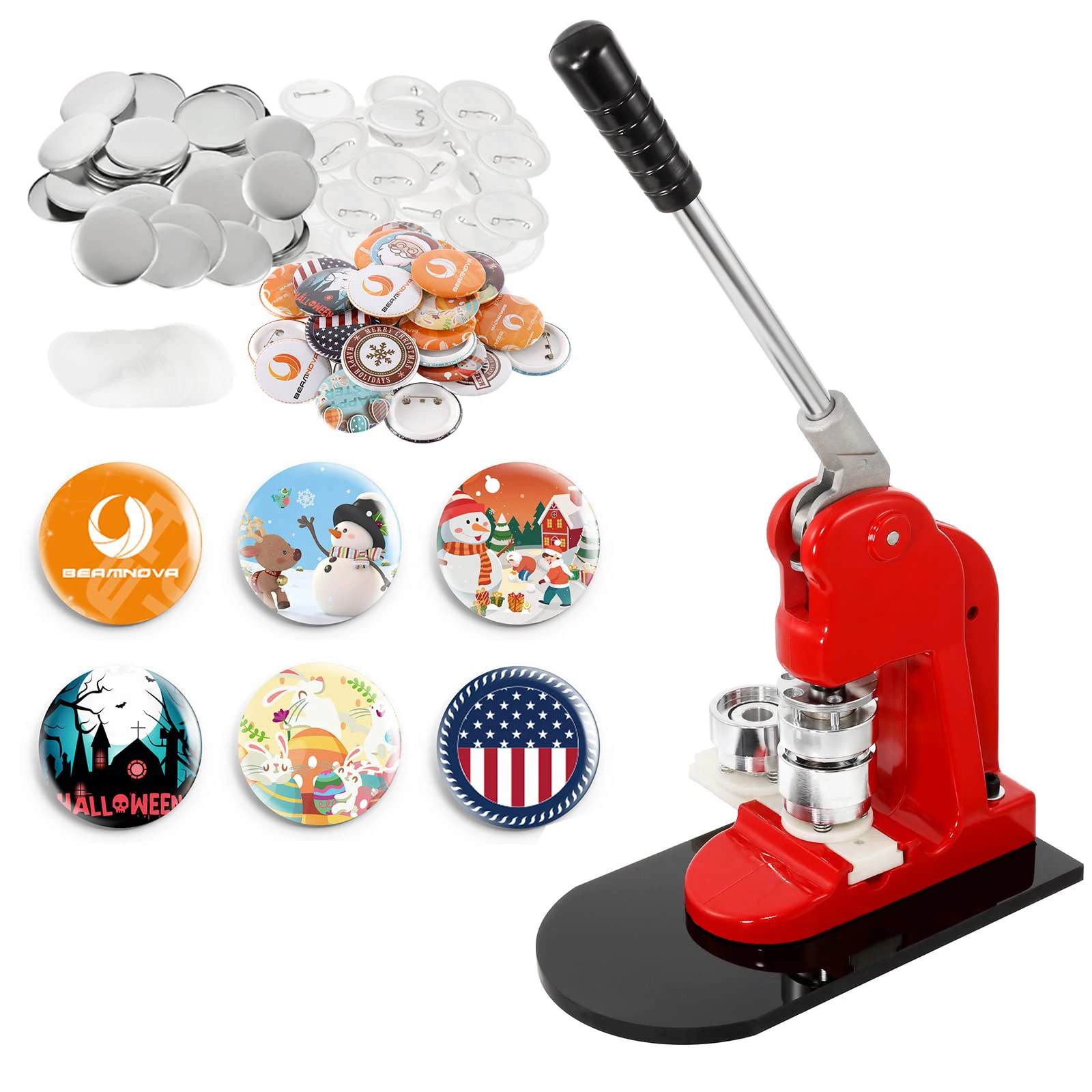 New ZEQUAN Children's DIY Metal Round Button Badge Making Machine Manual For Hotels Pin Maker