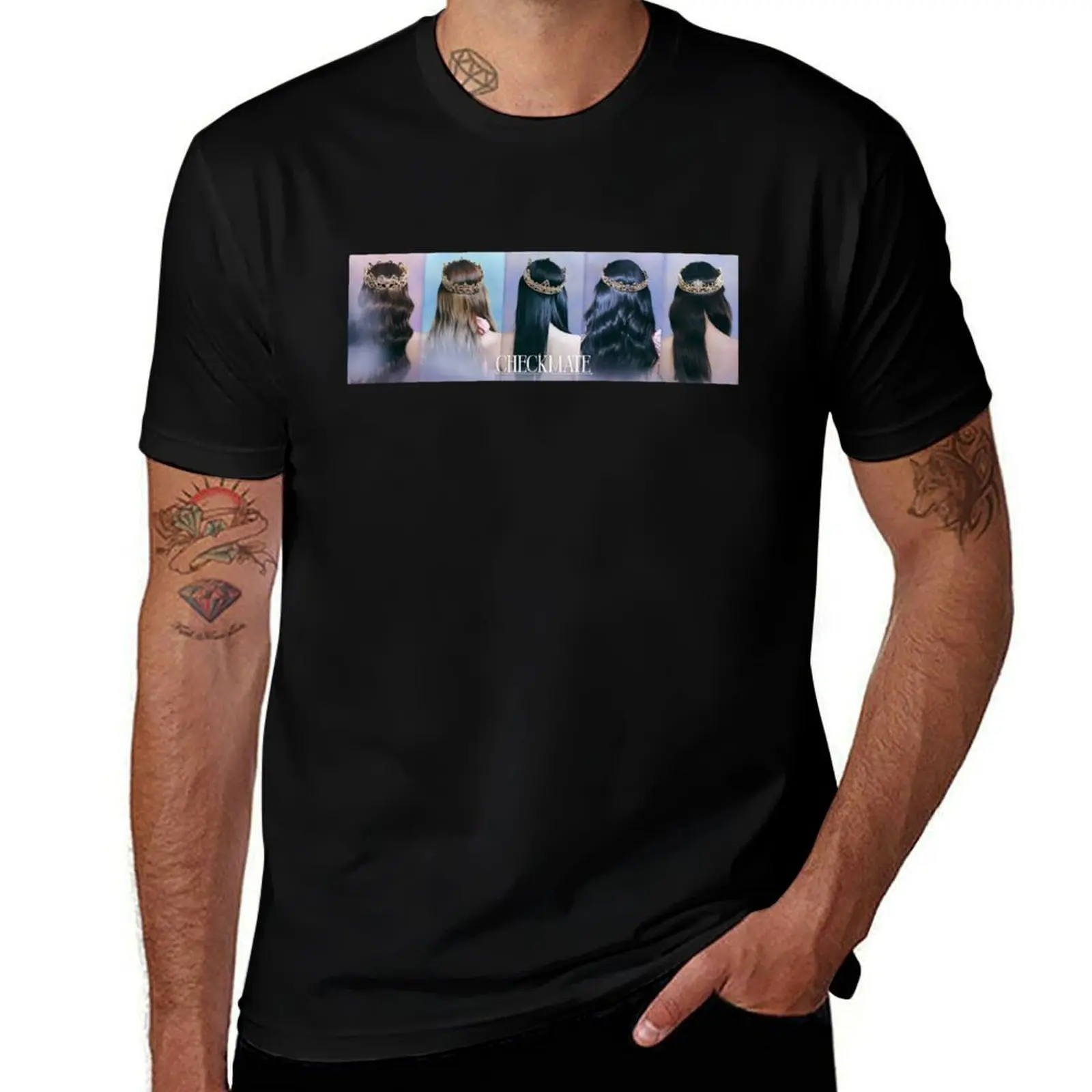 

CHECKMATE - ITZY T-Shirt men t shirt cotton 100% t shirts designer T-Shirt