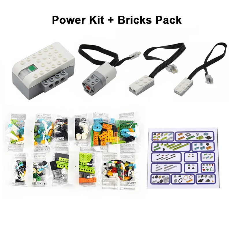 280 STUKS DIY Programmeerbare Robot Elektronische Bouwstenen Hub Motor Kit Compatibel met Bouwstenen WeDo 2.0 45300 Educatieve Robotica