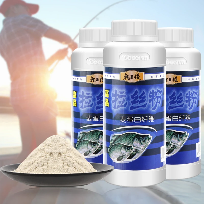 Dragon King Hate Outdoor Fishing Powder Additive Fish Bait Condition Adjuster High-Quality Pulling Powder Bottled Fishing Bait Condition Powder 250g