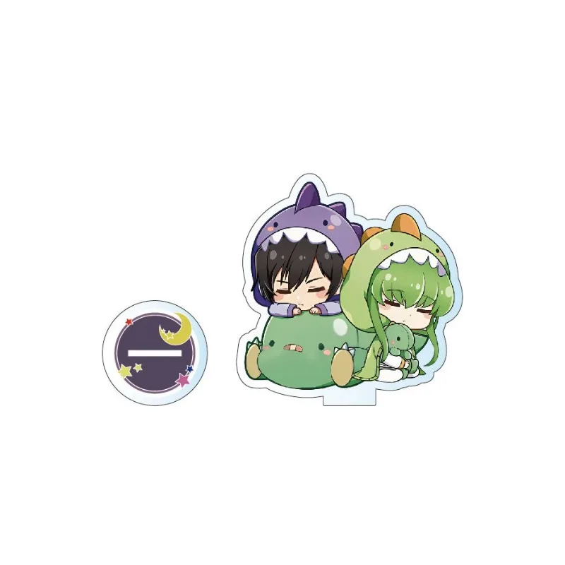 CODE GEASS Lelouch of The Rebellion Plate Desk Decor Baby Dinosaur Standing C.C.Collection Ornament Knight of Seven Acrylic Doll