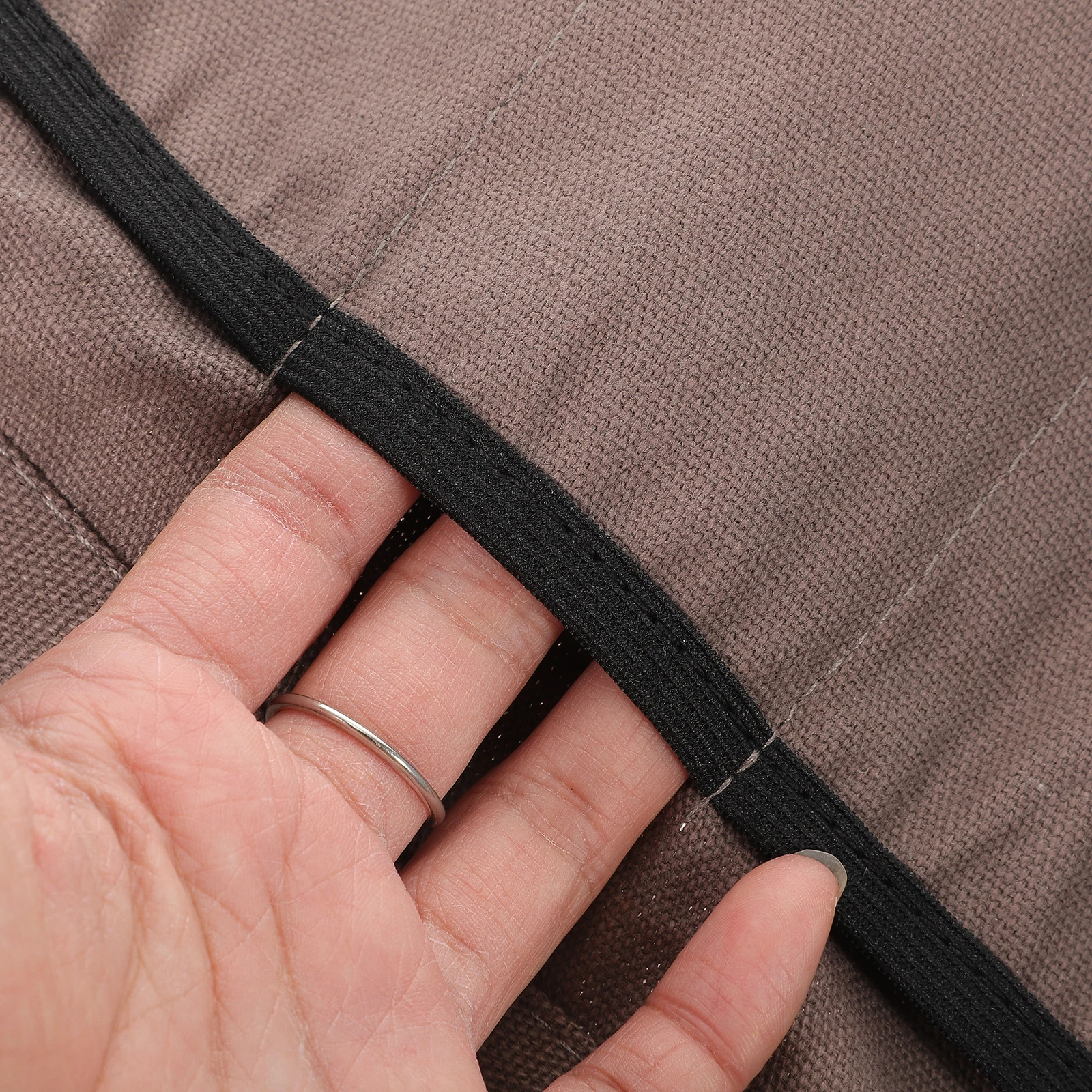 

2Pcs Tool Roll Canvas Organizer Durable Multi-Purpose Storage Bag Heavy Duty Roll Up Pouch for Tools Utility Tool Bags