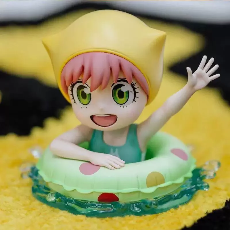 

Cute Anime Figure Aanya Pvc Collectible Toy Car Dashboard Decoration Role Play Summer Swimming Ring Home Decor Gift