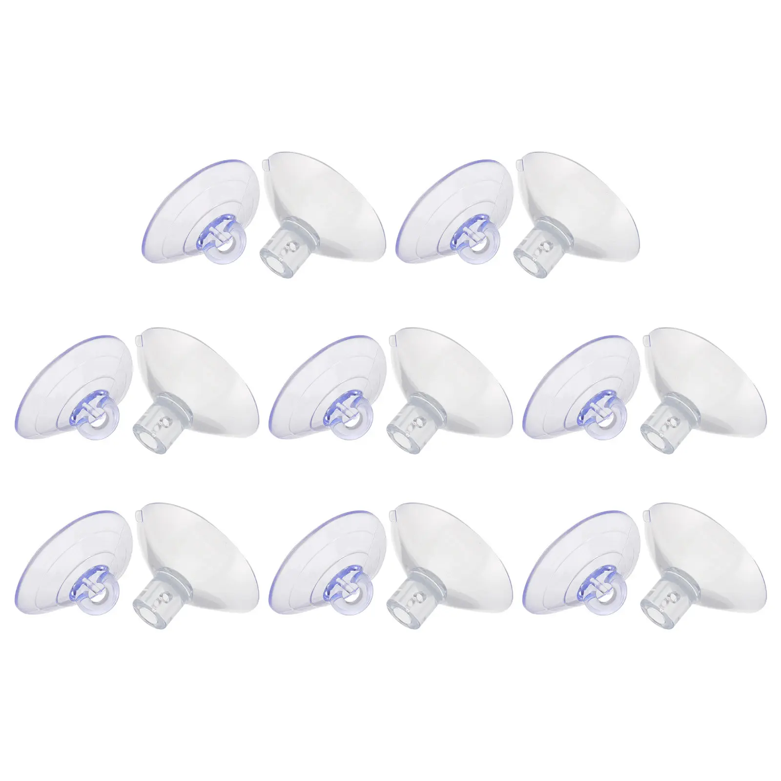 

16Pcs Threaded Suction Cups for Cat Hammock Transparent PVC Heavy Duty Suction Cup Kit Cat Window Perch Replacement Round Hole
