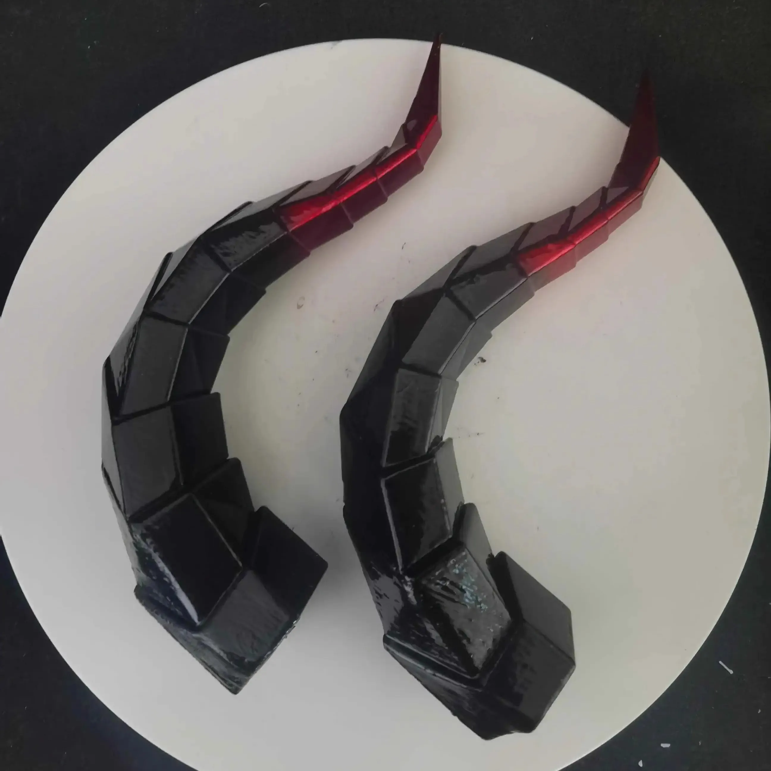 14/18cm Animal Simulate Horn Headband Gradient Devil Horn Halloween Party Headwear Lolita Witch Artificial Horns Cosplay Pros