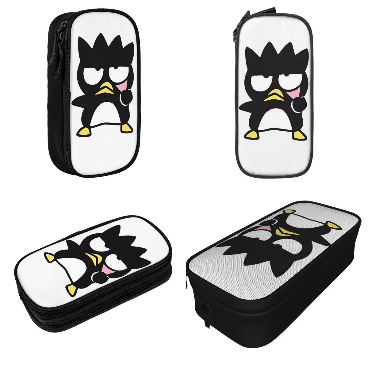 Penguin Anime Badtz Marus Pencil Case Fashion Pen Box Bags Student Large Storage School Supplies Cosmetic Pencilcases