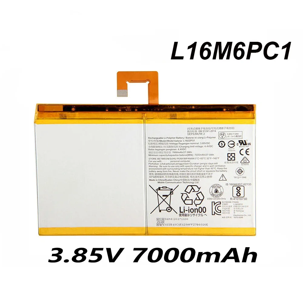 L16D2P31 3.85V 7000mAh Laptop Battery For Lenovo Tab 4 10/10 REL/10 PLUS TB-X304L X304F TB-X704F X704L X504F X504L Series