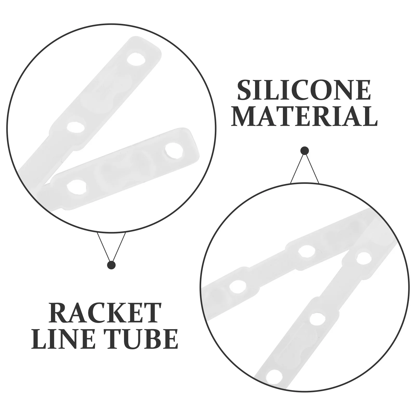 

2Pcs Racket String Protector Badminton Supplies Silicone Tubing Prevent Wear Tear Extend Racket Lifespan Wire Protector Tubing