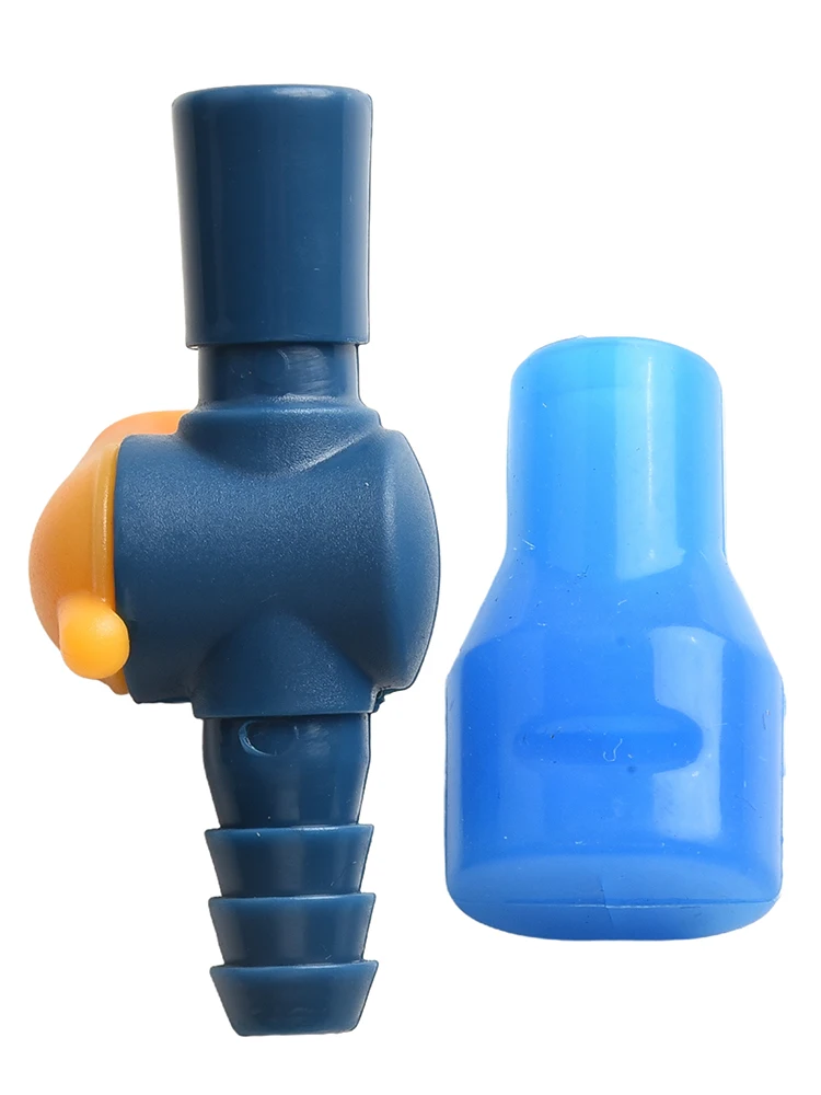 Water Bag Suction Nozzle Pipe Connector Straight/90-degree Types Silicone Bite Valve With On Off  WaterBag Replacement Parts