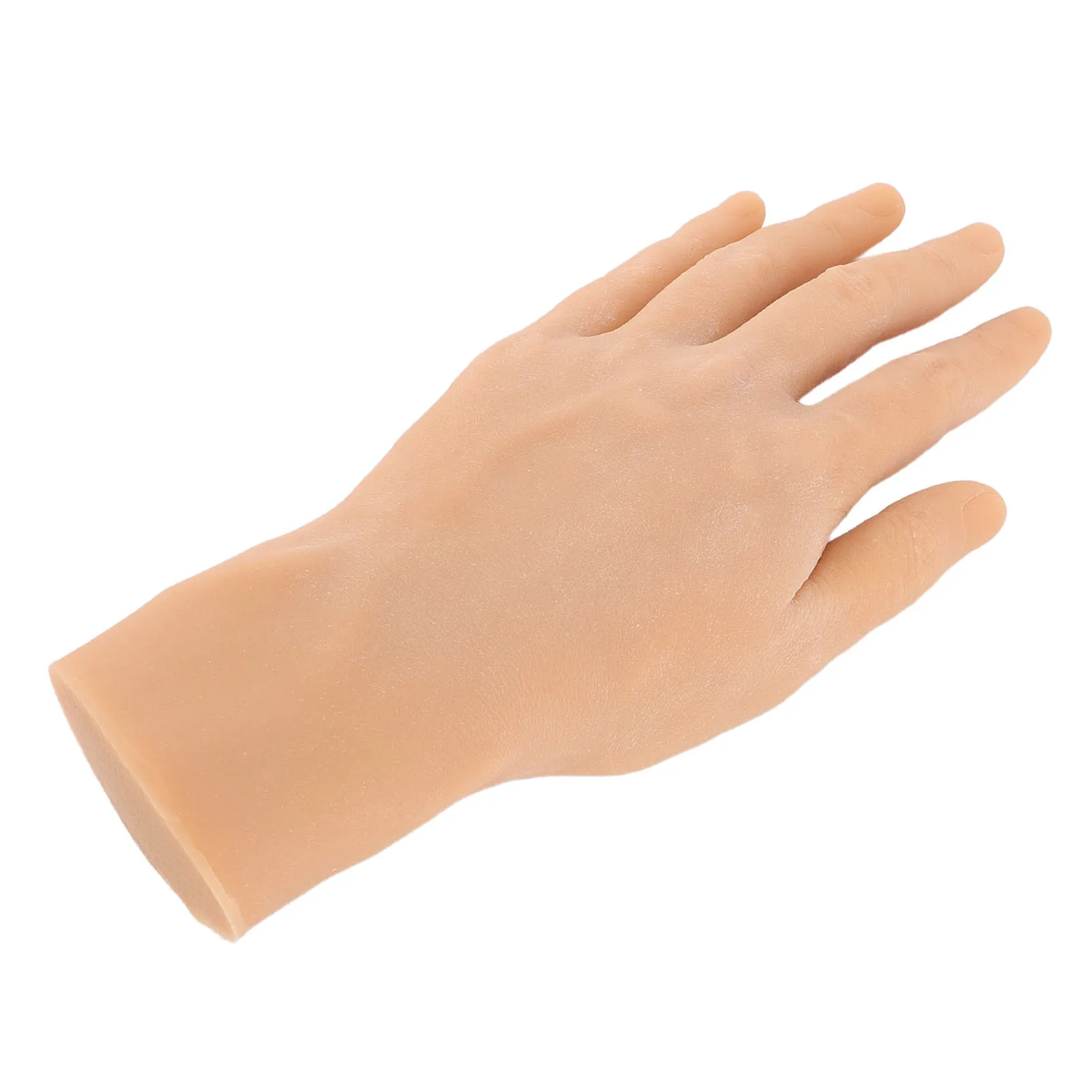ZK40 Realistic Silicone Male Hand Model Soft Flexible Reusable Male Mannequin Hand Model for Showing Jewelry Painting Practice