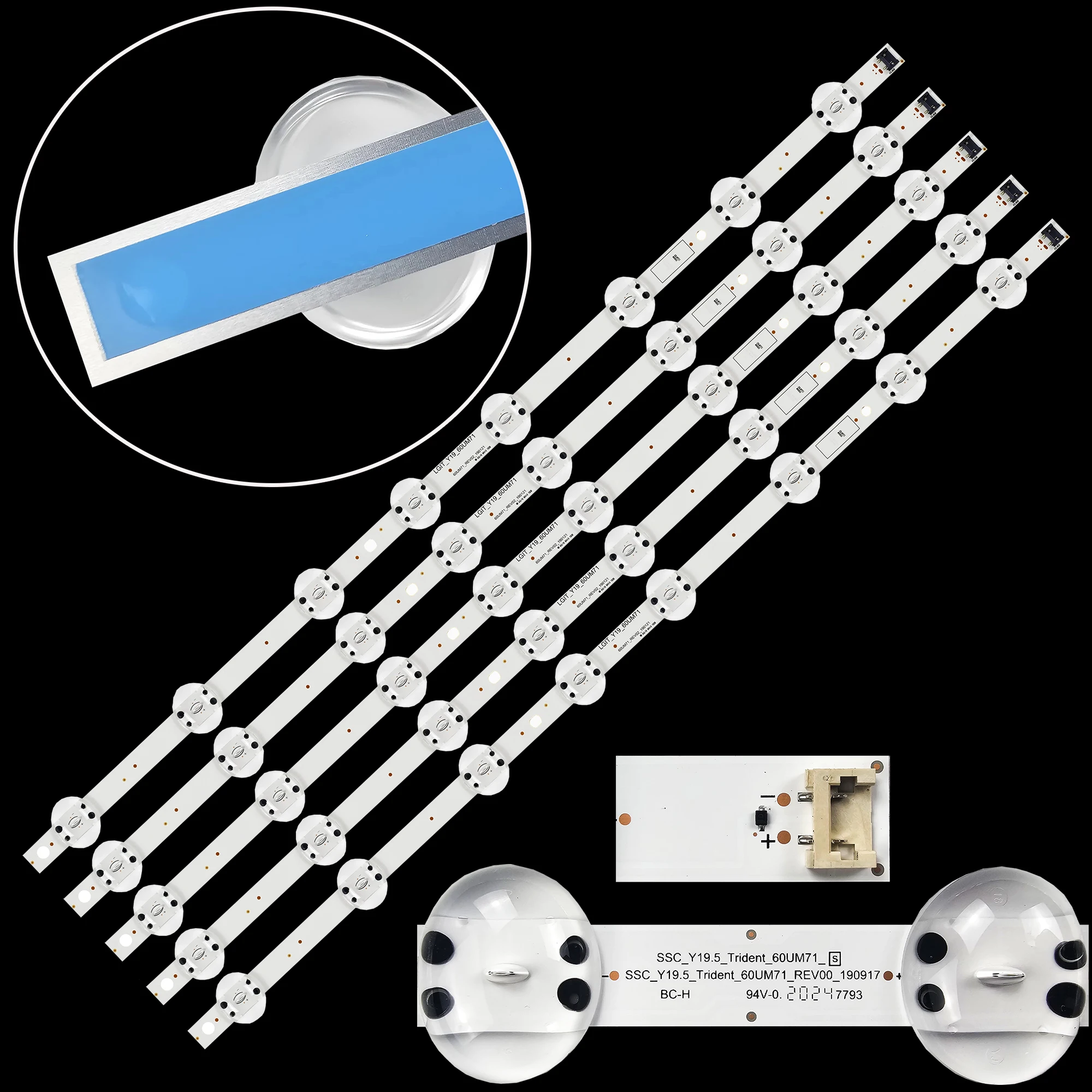 LED-Hintergrund beleuchtung für 60 um6950dub 60 um6900dub 60 un71006lb 60 um71007lb 60 um7100plb 60 um7270psa eav64732901 ssc-19,5-Trident-60UM71-S