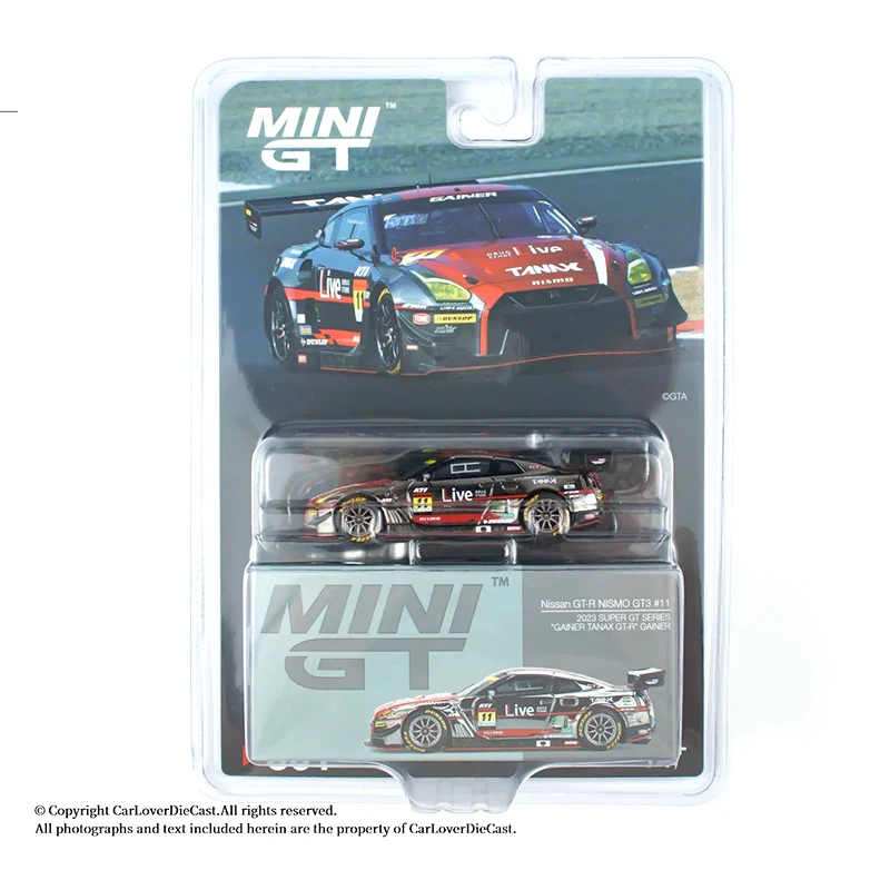 

MINIGT In Stock 1:64 GTR R35 #11 Gainer Tanax 861 Diecast Diorama Model Collection Miniature Toys