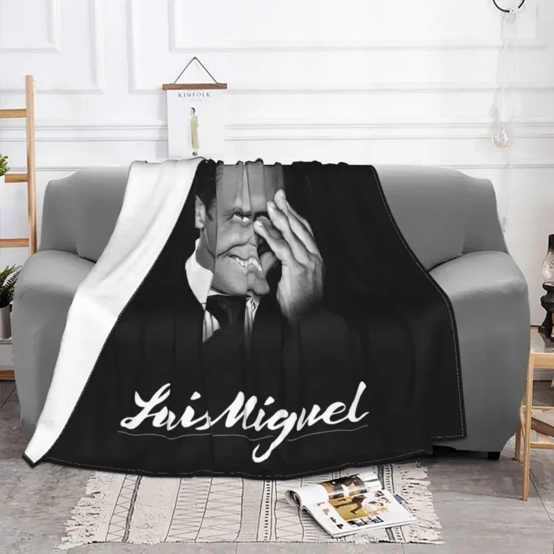 بطانية محمولة من الفانيلا الناعم لتزيين المنزل والمكتب ، لويس ، كارلوس ، سول ، المكسيك ، لحاف