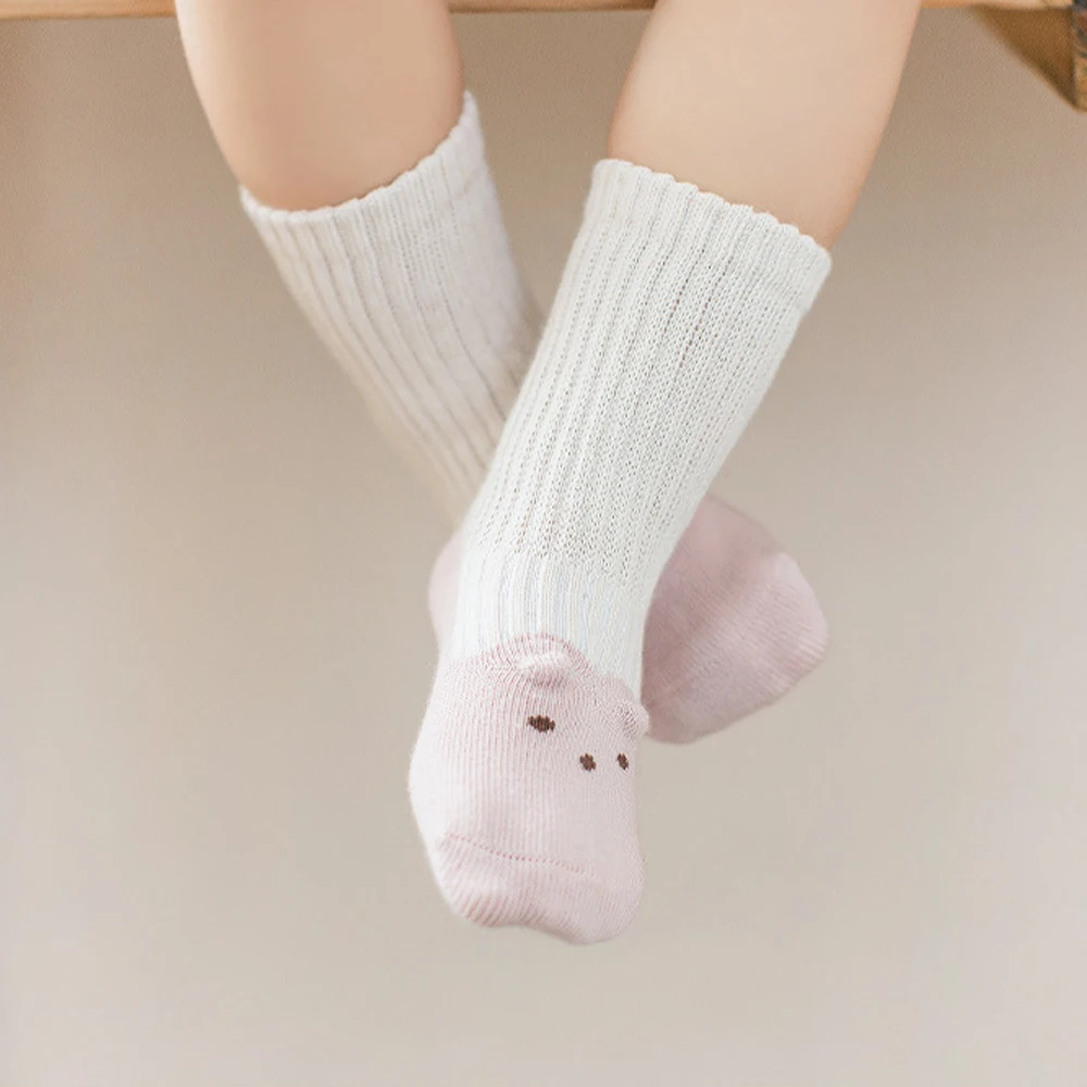 Baby Socks Spring New Korean Steric Animal Ear Children\'s Short Sock Newborn boys and girls Cotton Funny Socks Knitted