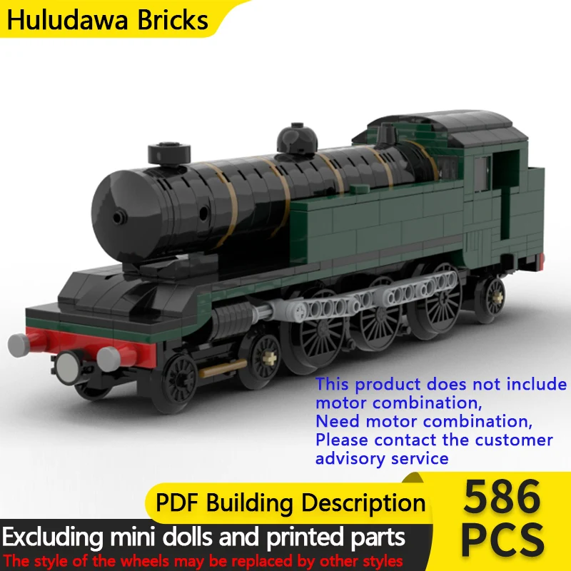 

Конструктор City Car Model MOC: Модульный локомотив класса J1 на железнодорожной тематике, развивающая игрушка для детей, подарок на праздник, набор для сборки