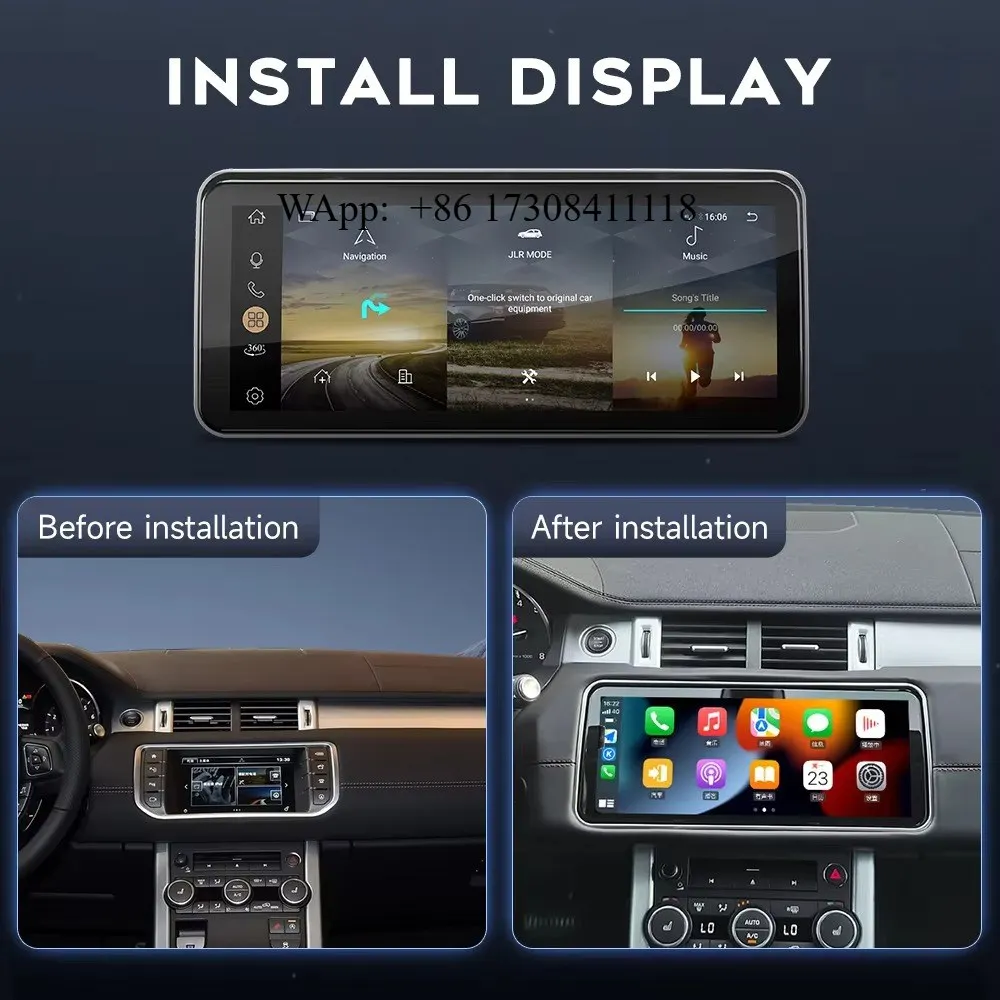 

12.3 Inch 8 Core Cpu Multimedia Joying Player Touch Screen Android 14 Car Radio Evoque 2012-2016