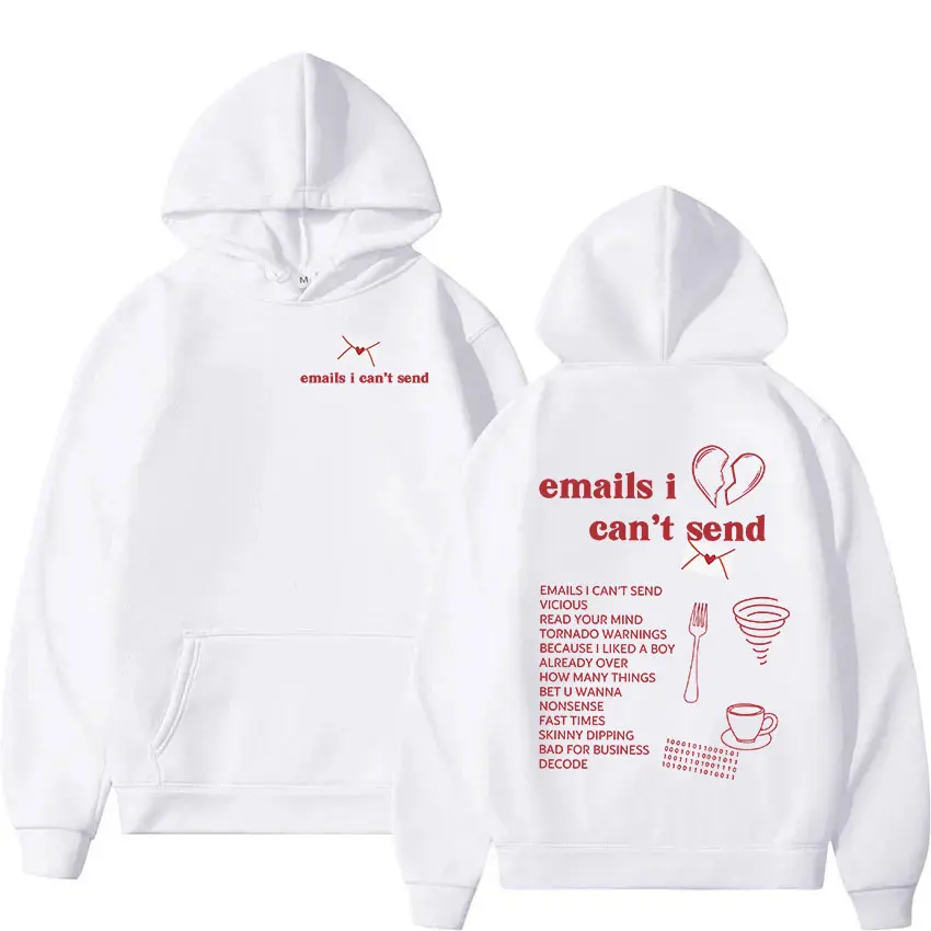 Emails I Can't Send Sabrina Carpente Print Hoodie Men Women Aesthetic Fashion Spring Autumn Sweatshirt Casual Oversized Hoodies