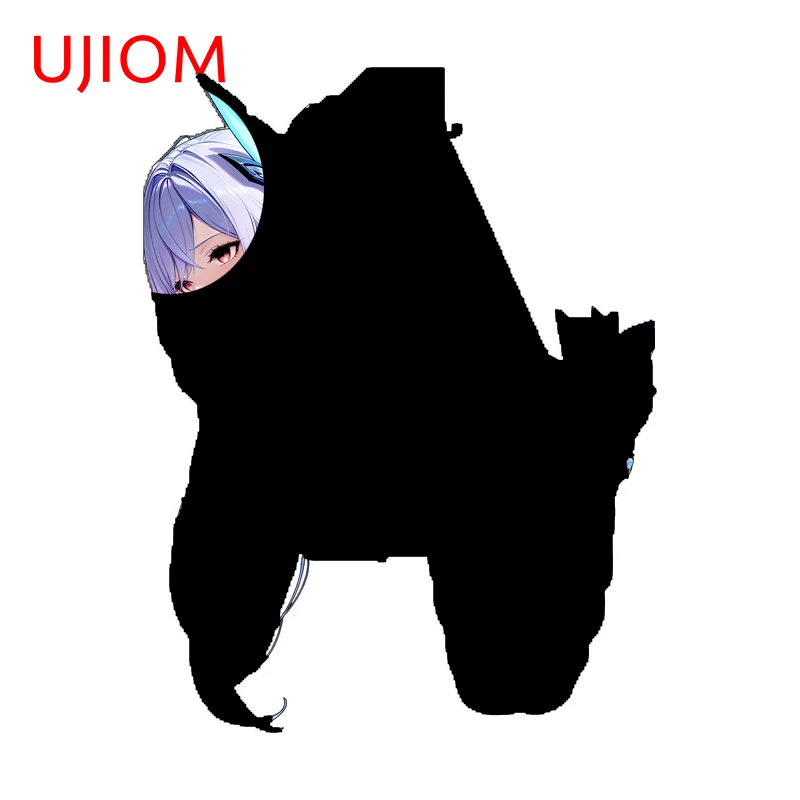 UJIOM Skirik Genshin Impact – autocollant mural innovant, exquis, attrayant et adorable, adapté à la décoration de la garde-robe et du vestibule