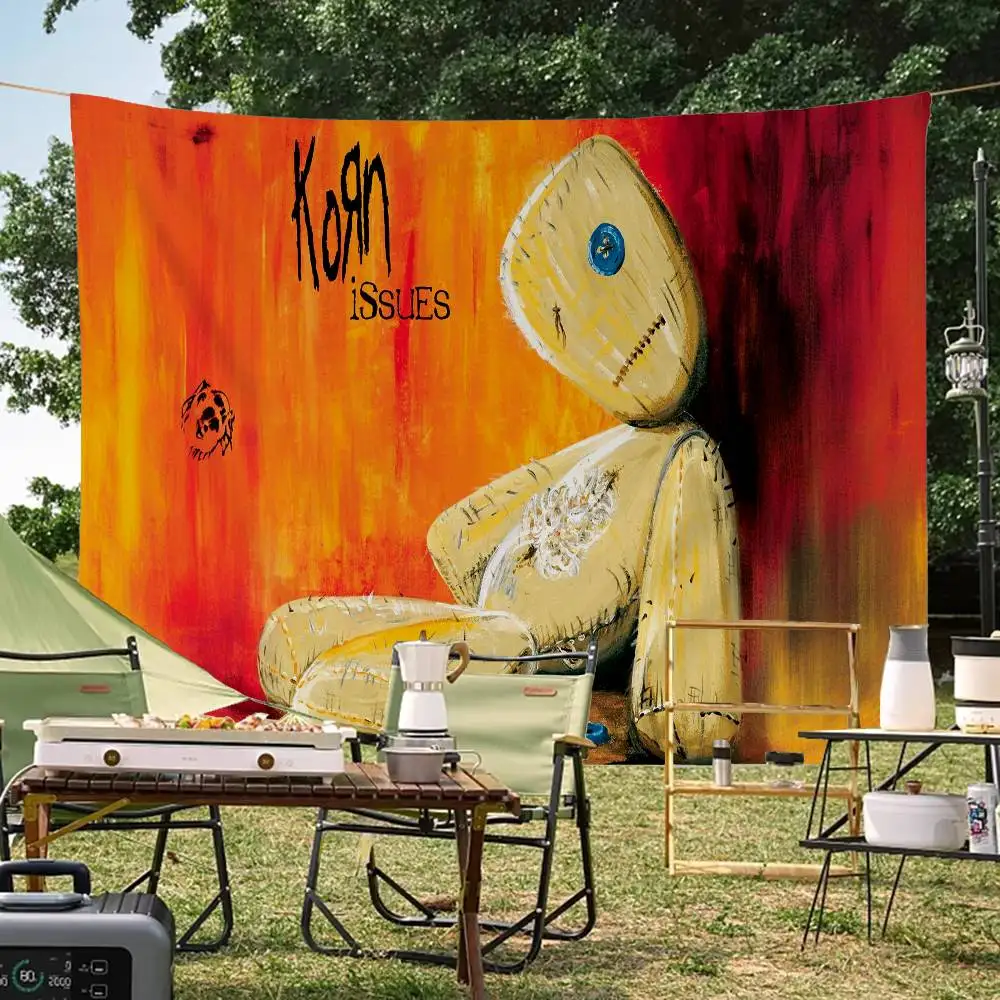 Korn band Printed Large Flag Art Science Fiction Room Home Decor Decor Banner