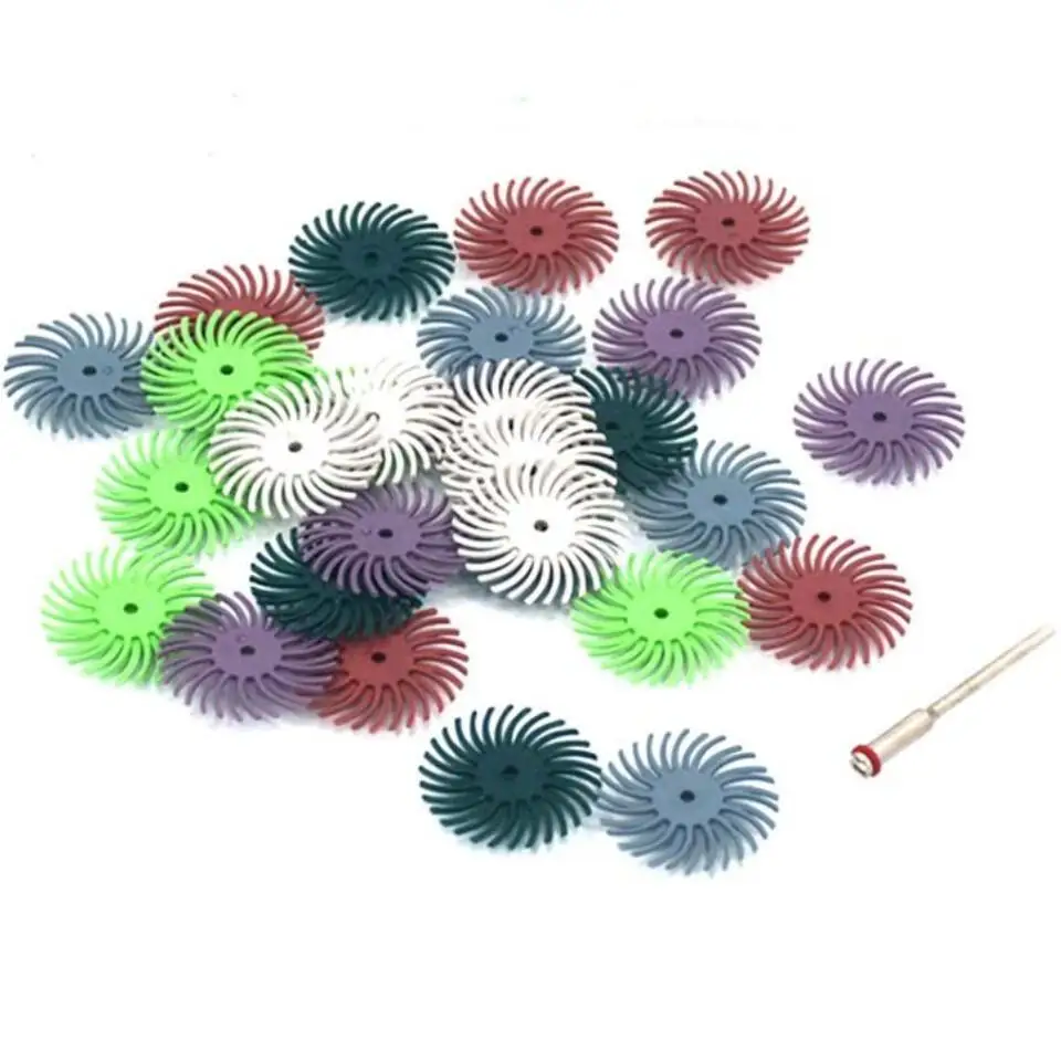 Nice Top Jewelry Polishing Brushes  9/16 inch Radial Bristle Discs