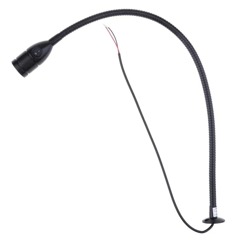 

Marine Boat Integrated Reading Swivel Lights Desk Lamp 12V Lamp head with push button switch