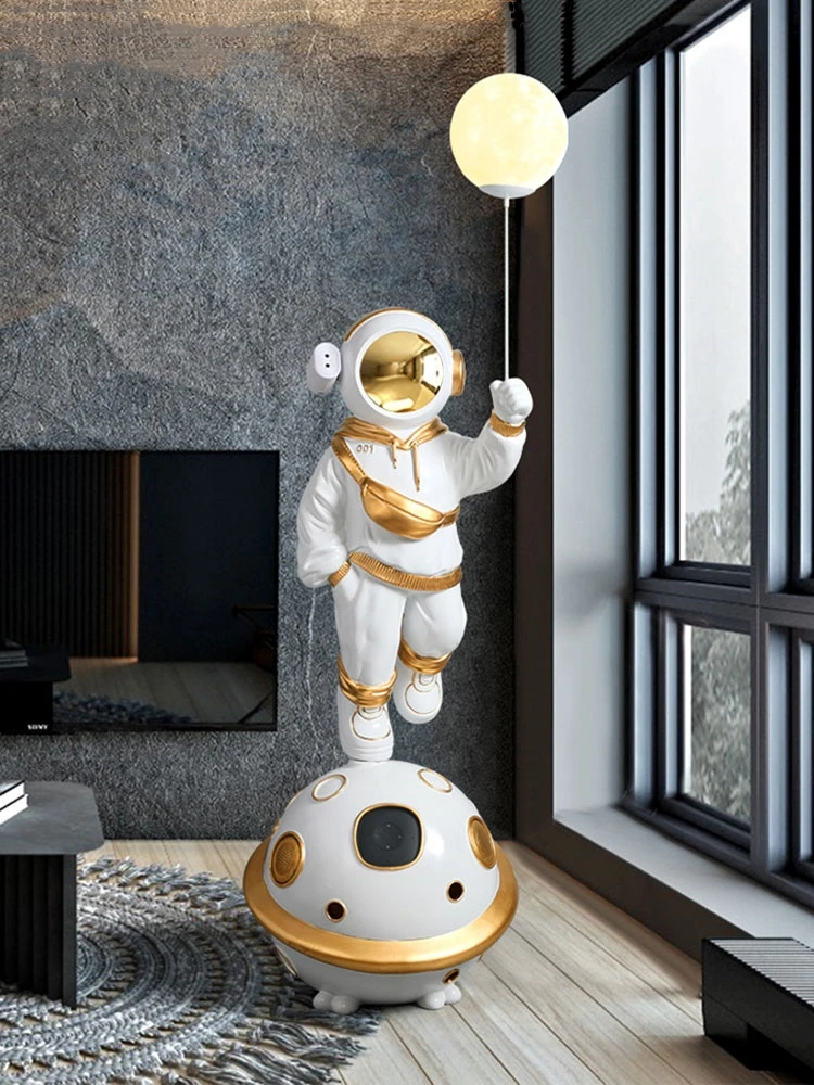 Home Decor 150CM Astronaut Statue Nordic Living Room Large Floor Decor Bluetooth Speaker Luminous Astronaut Sculpture Ornaments